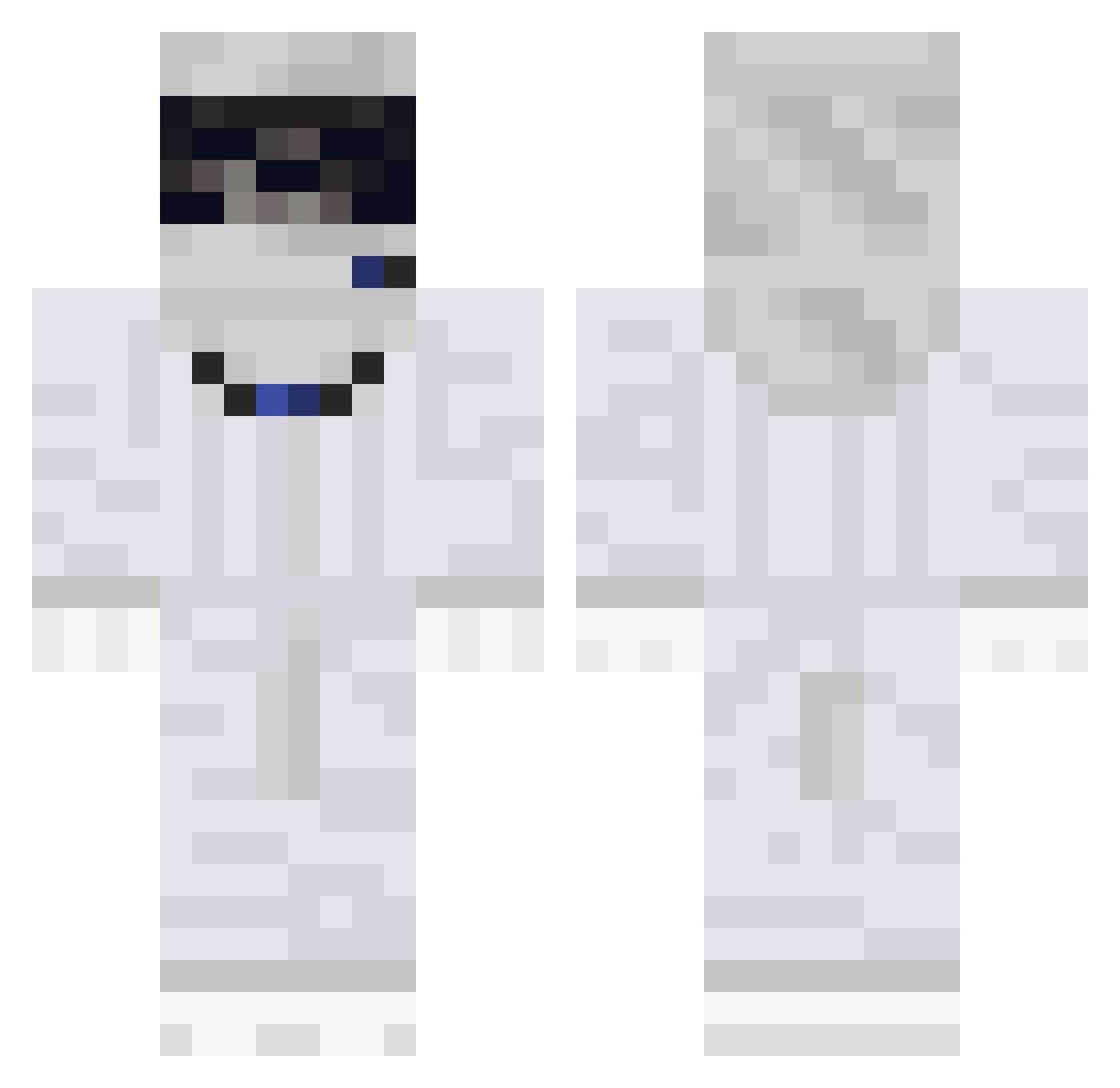 CardPlains77612 Minecraft skin, front and back view