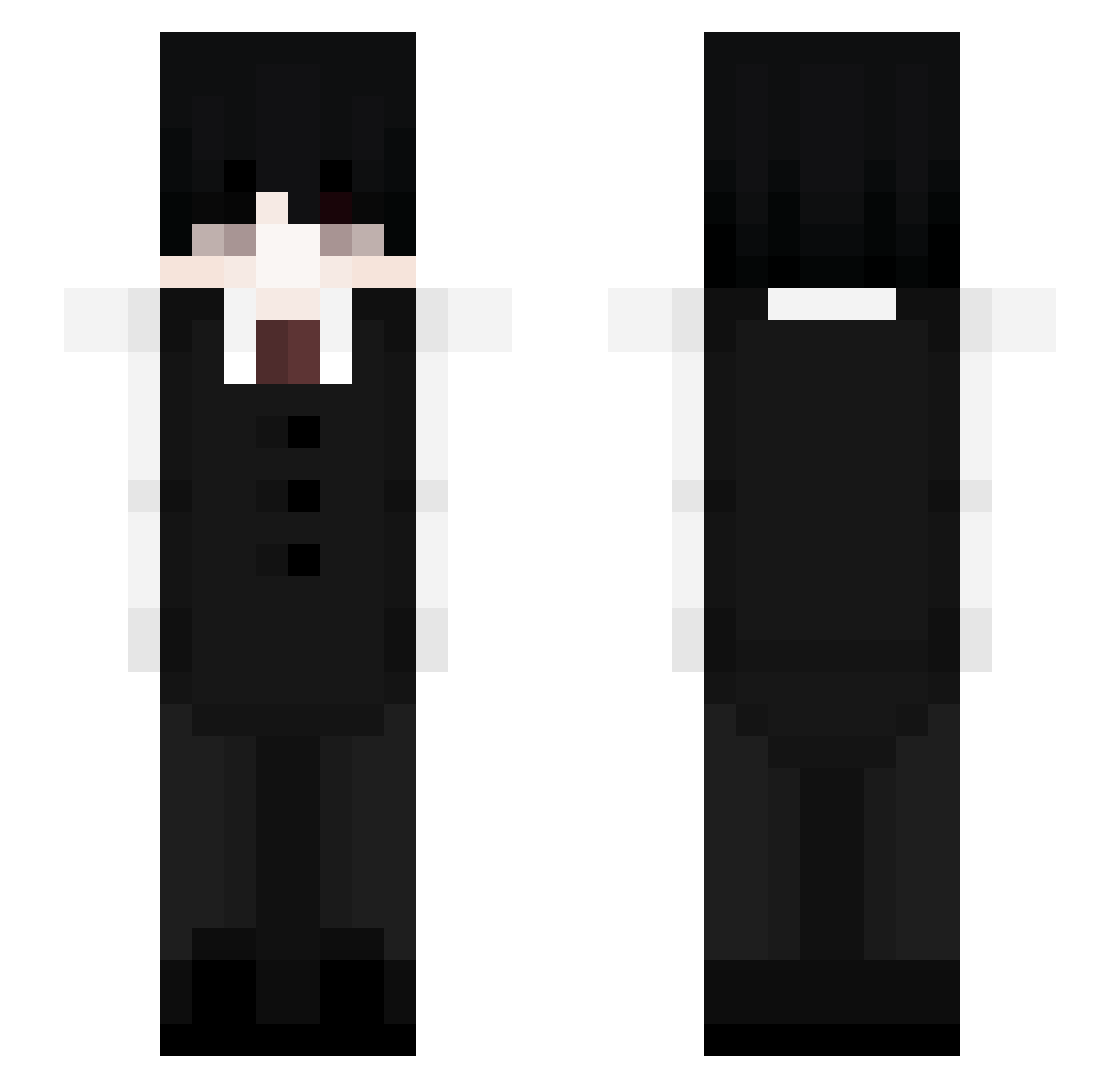 St7le Minecraft skin, front and back view
