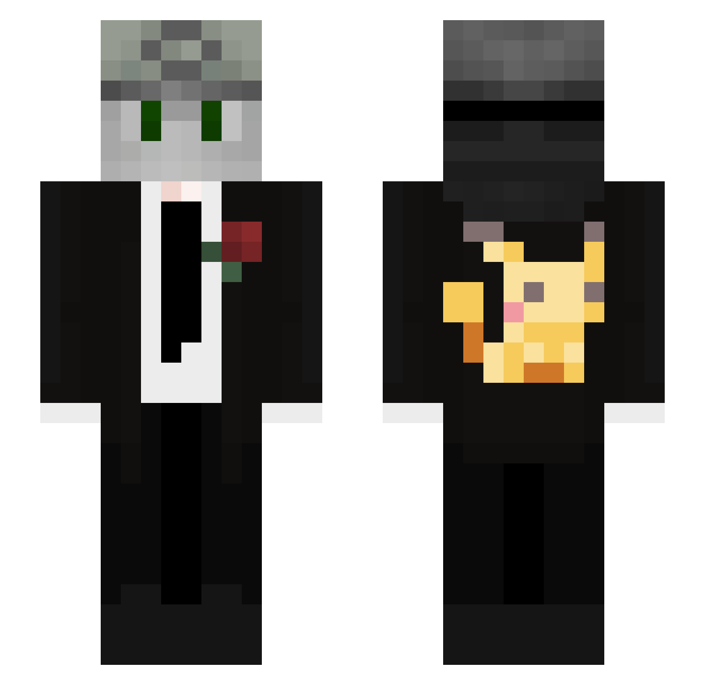 Lucaaaa_ Minecraft skin, front and back view