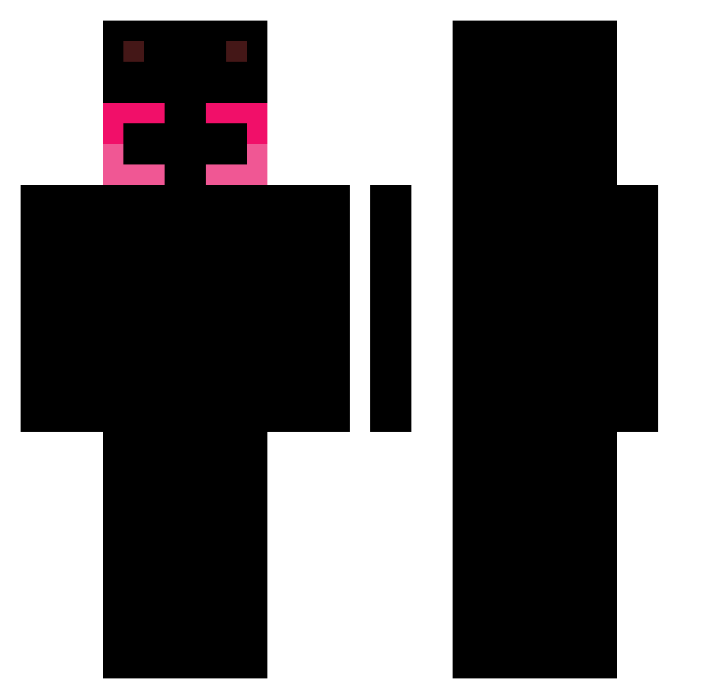 Reohhh Minecraft skin, front and back view