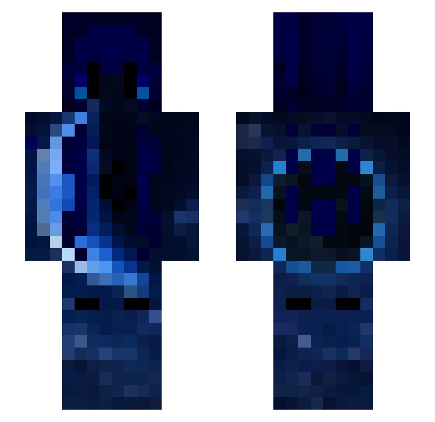 marz0m Minecraft skin, front and back view