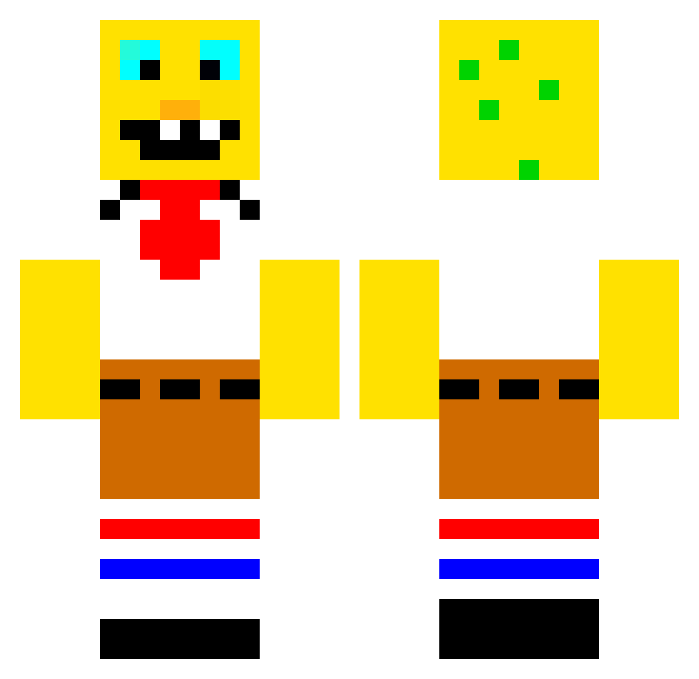 Raja_Sandhu Minecraft skin, front and back view