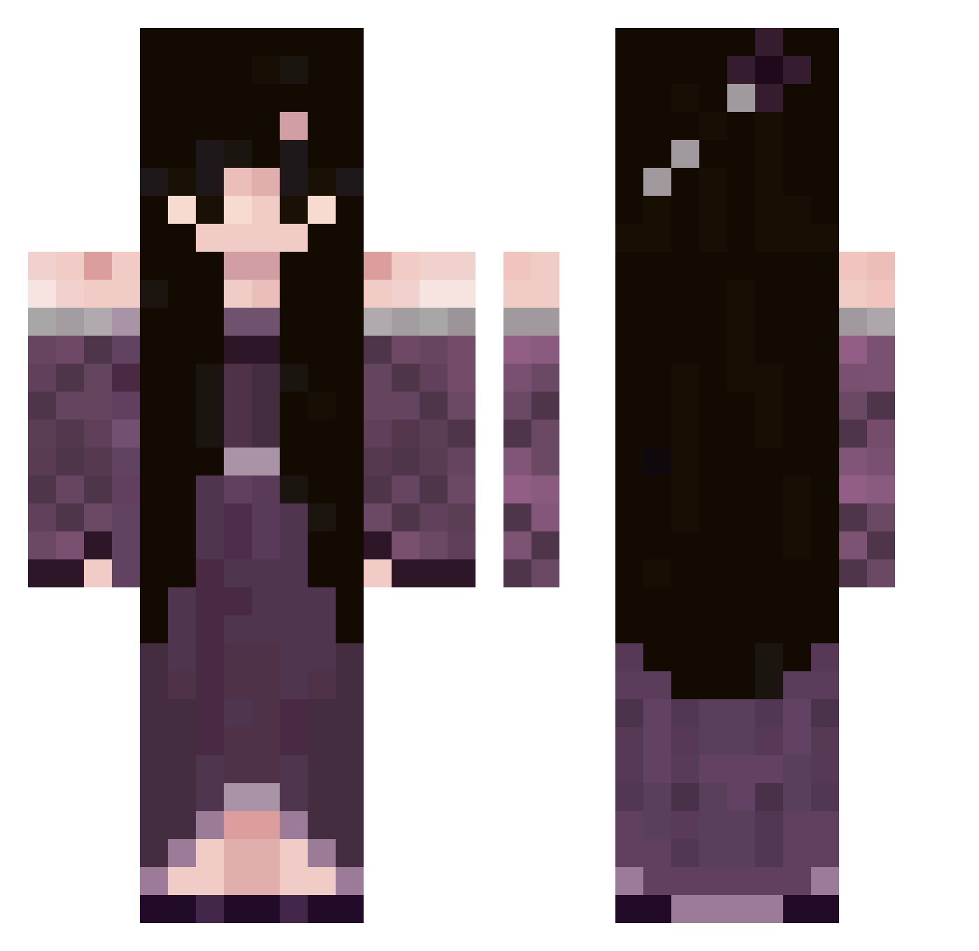 m3rk_q Minecraft skin, front and back view
