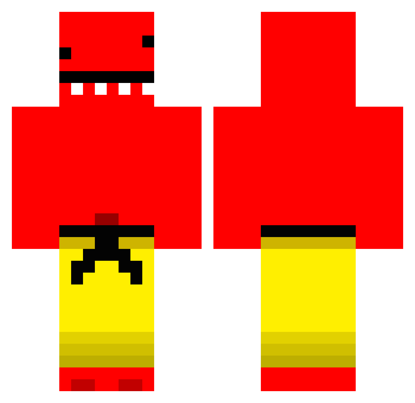 sardd Minecraft skin, front and back view