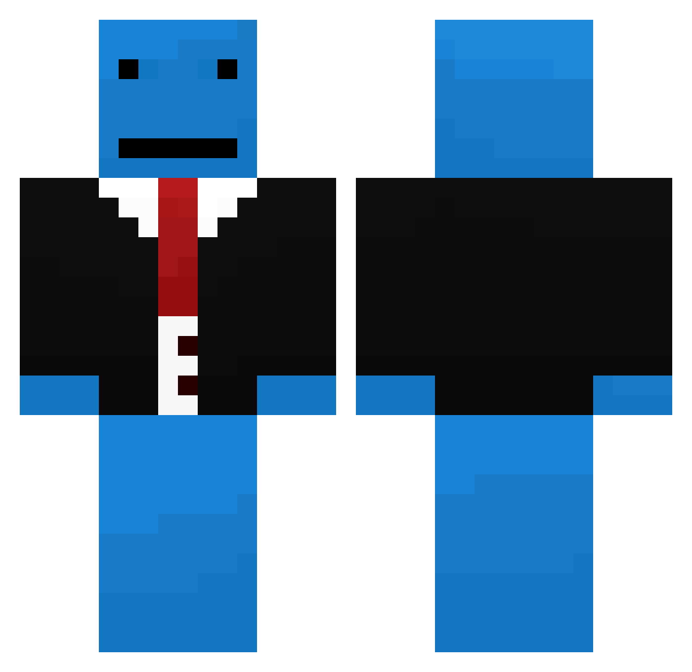xXxxNiallxXxx Minecraft skin, front and back view