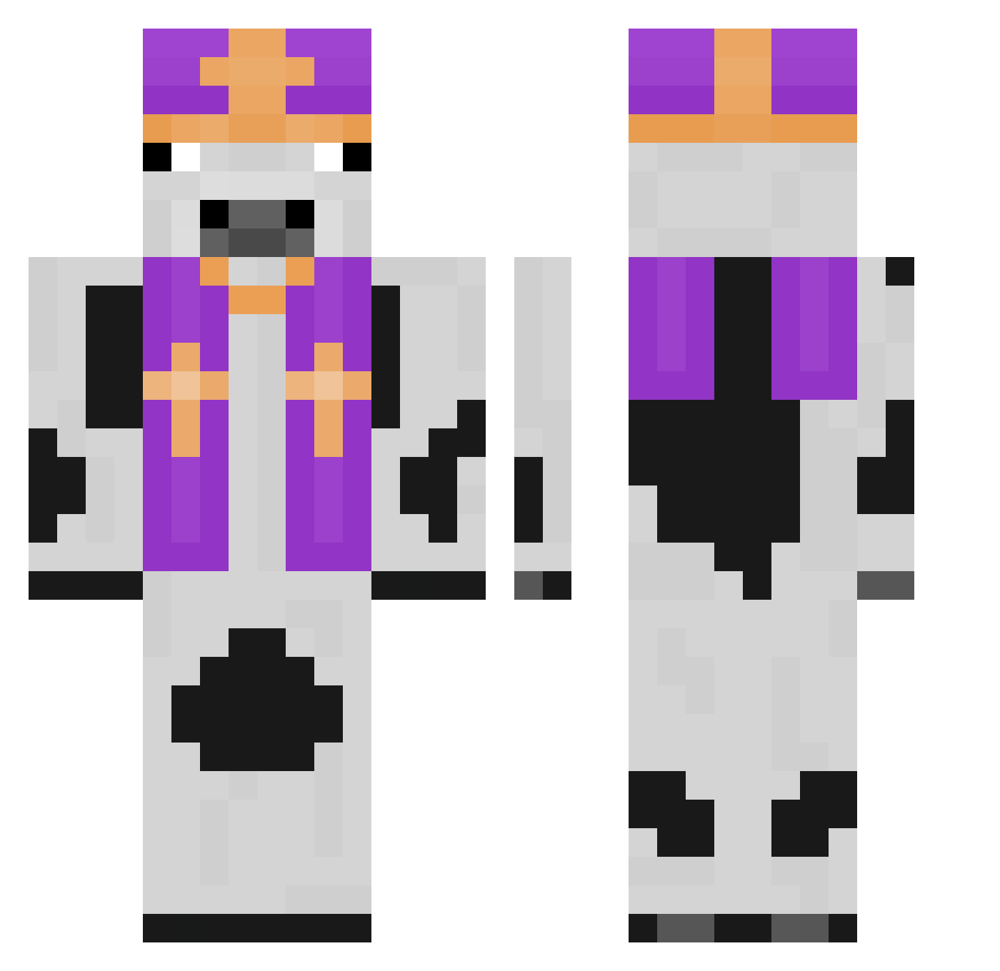 guardy092 Minecraft skin, front and back view