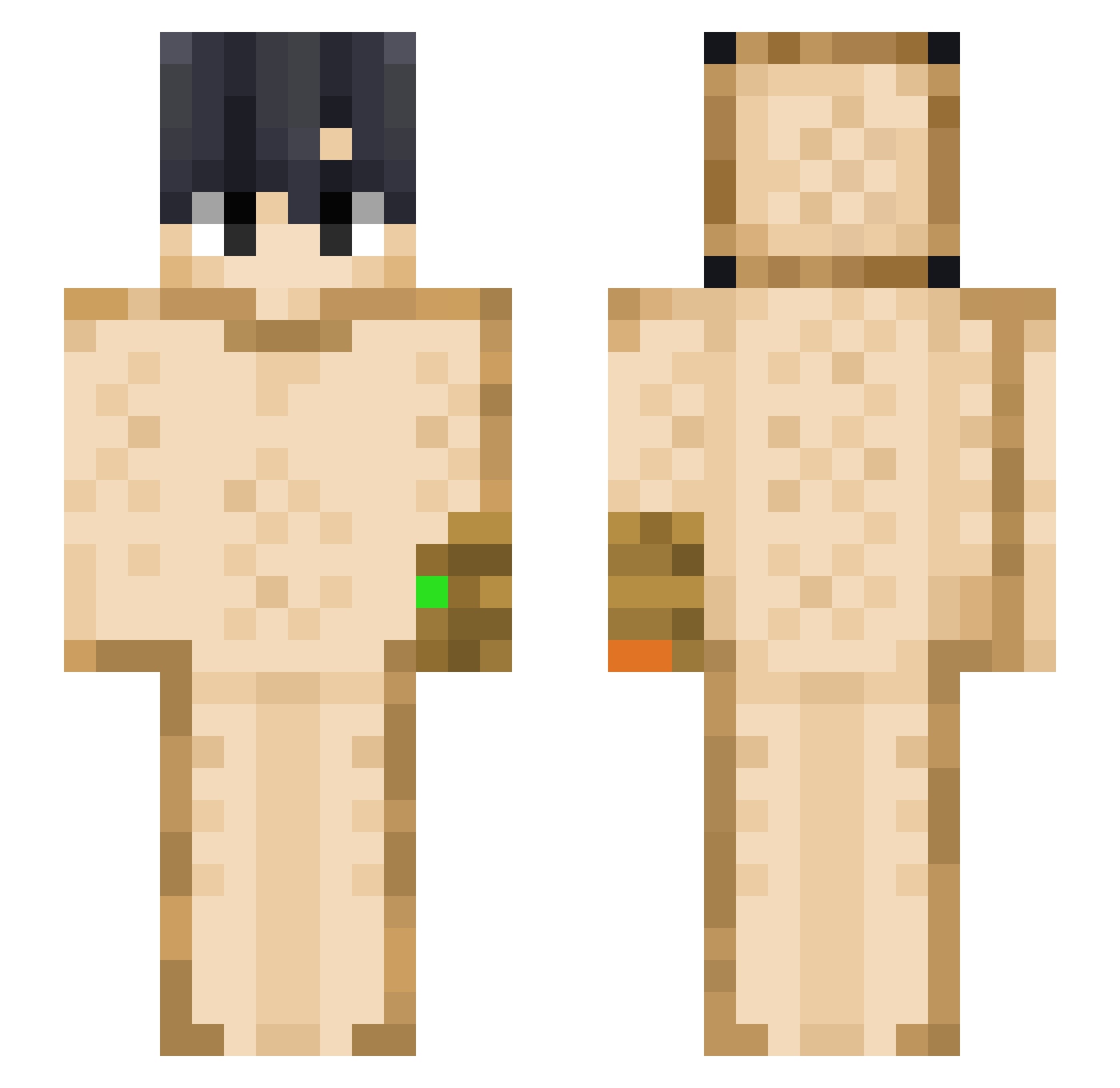 Dekauannn1 Minecraft skin, front and back view
