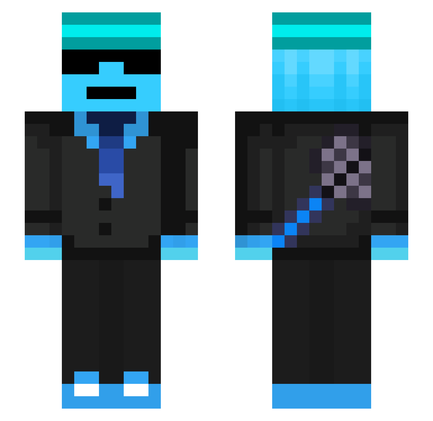 capibara06 Minecraft skin, front and back view