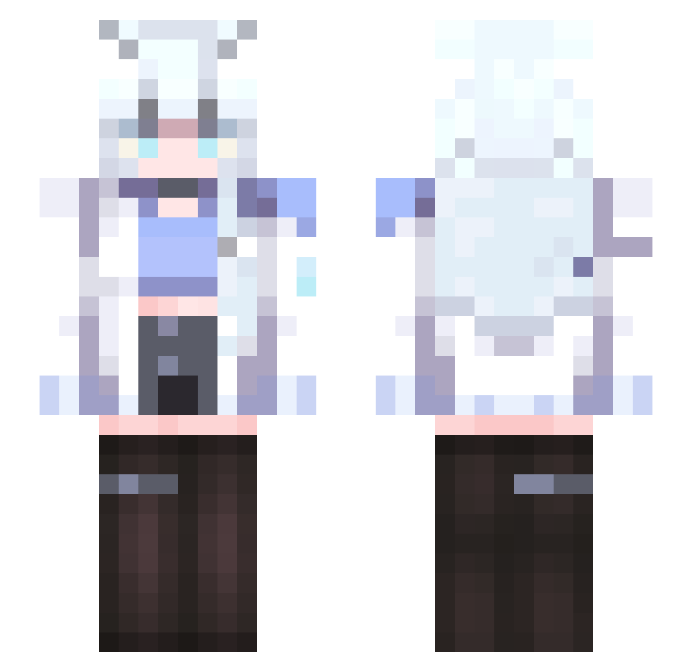 __Kino_ Minecraft skin, front and back view