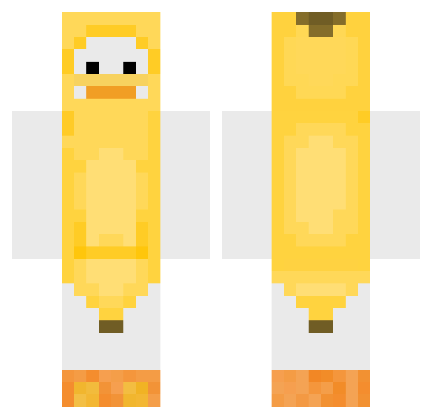 TULAMANO Minecraft skin, front and back view