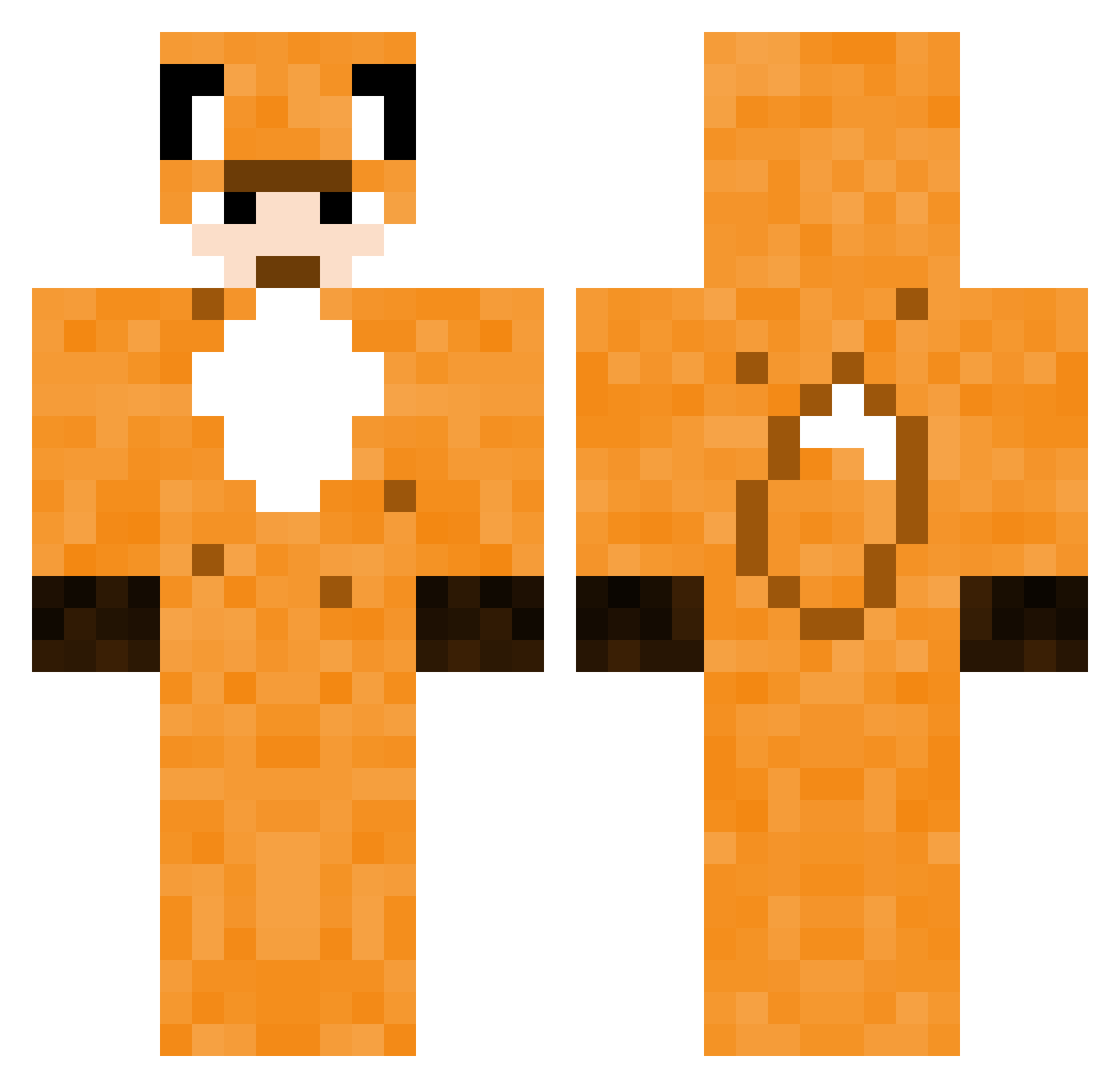 Stinky_Steve32 Minecraft skin, front and back view