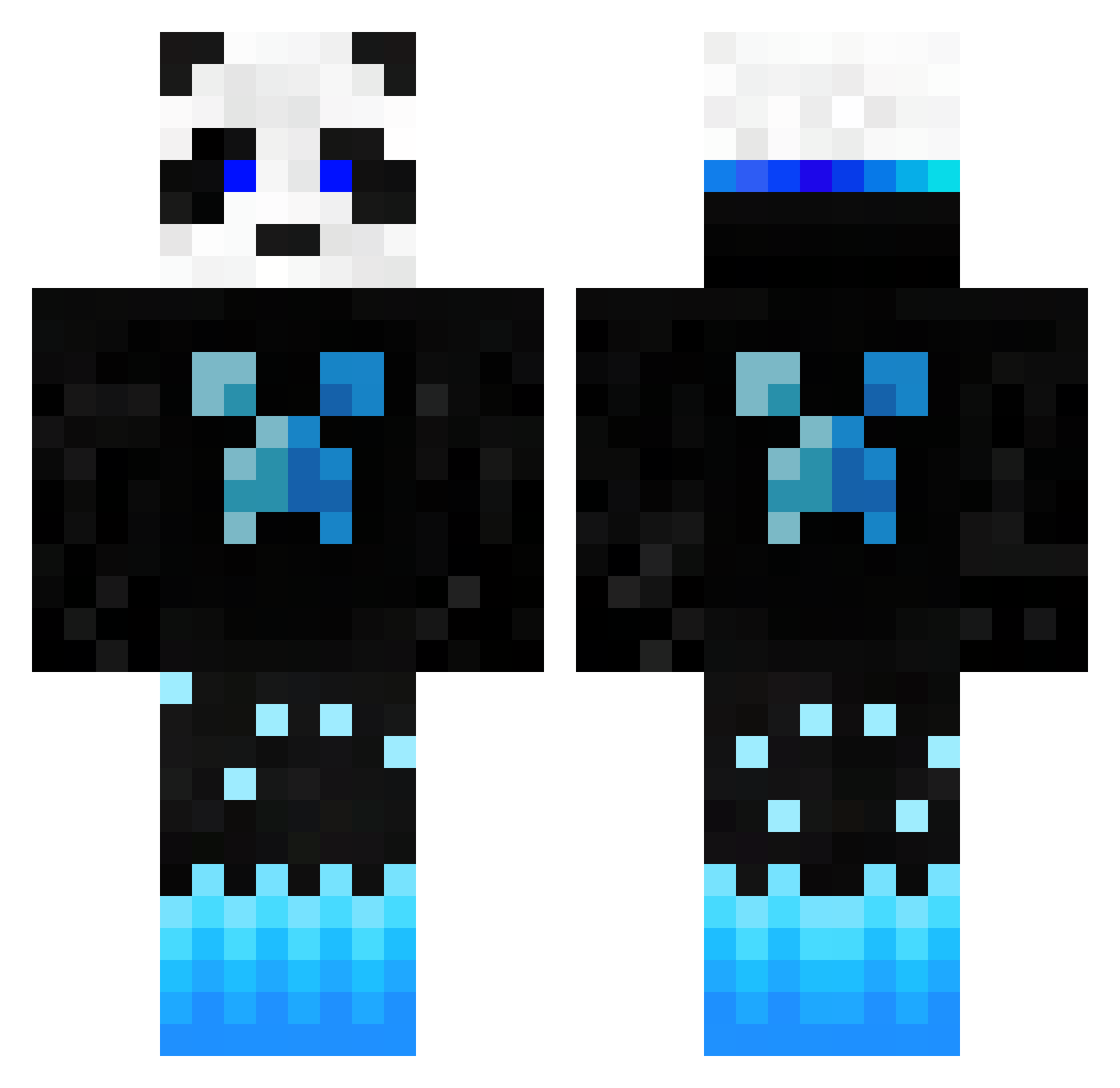uhidontknow3495 Minecraft skin, front and back view