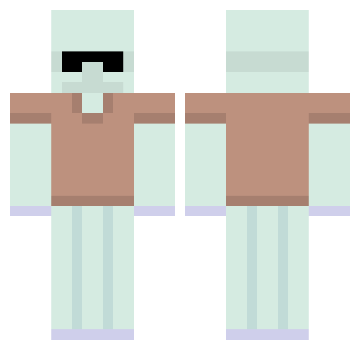 Minetag_ Minecraft skin, front and back view