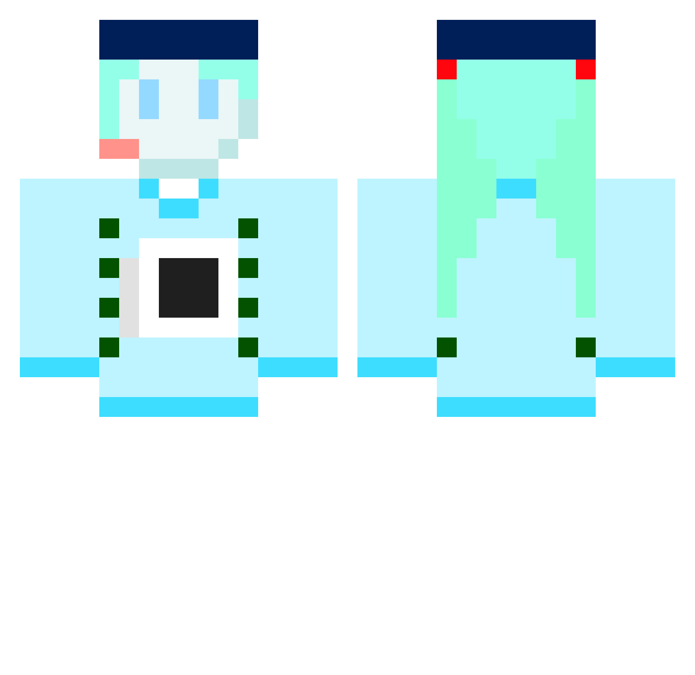 World_Domination Minecraft skin, front and back view