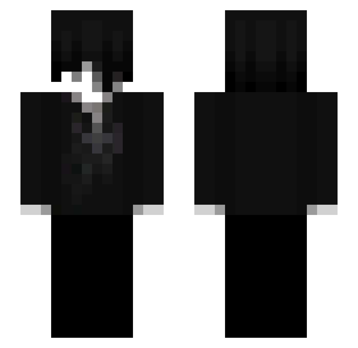 Xjack__dragon Minecraft skin, front and back view