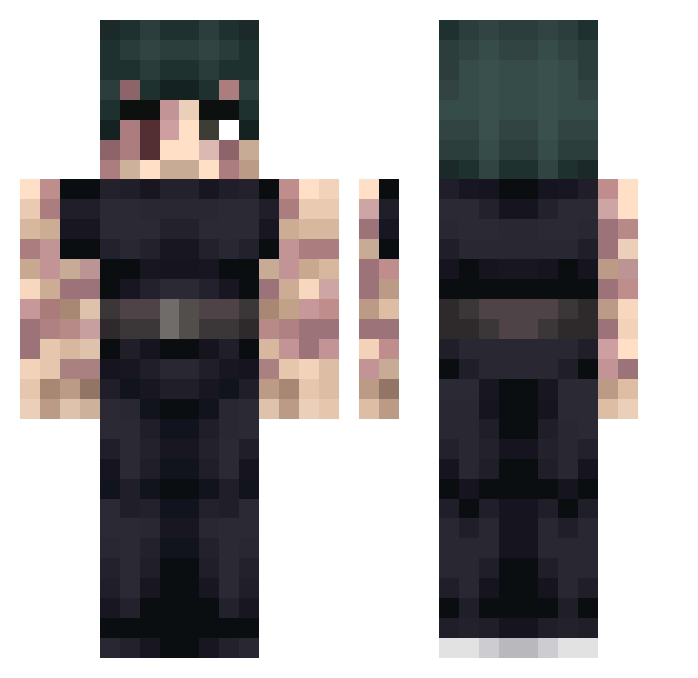 kapijimaster4 Minecraft skin, front and back view