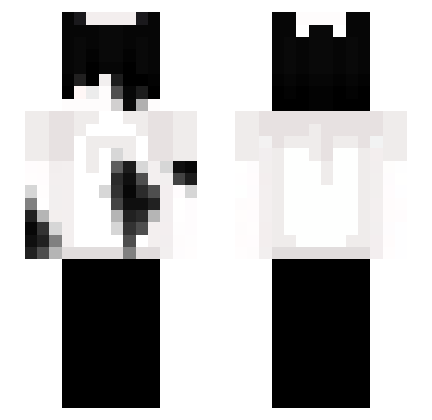 itzvonx Minecraft skin, front and back view