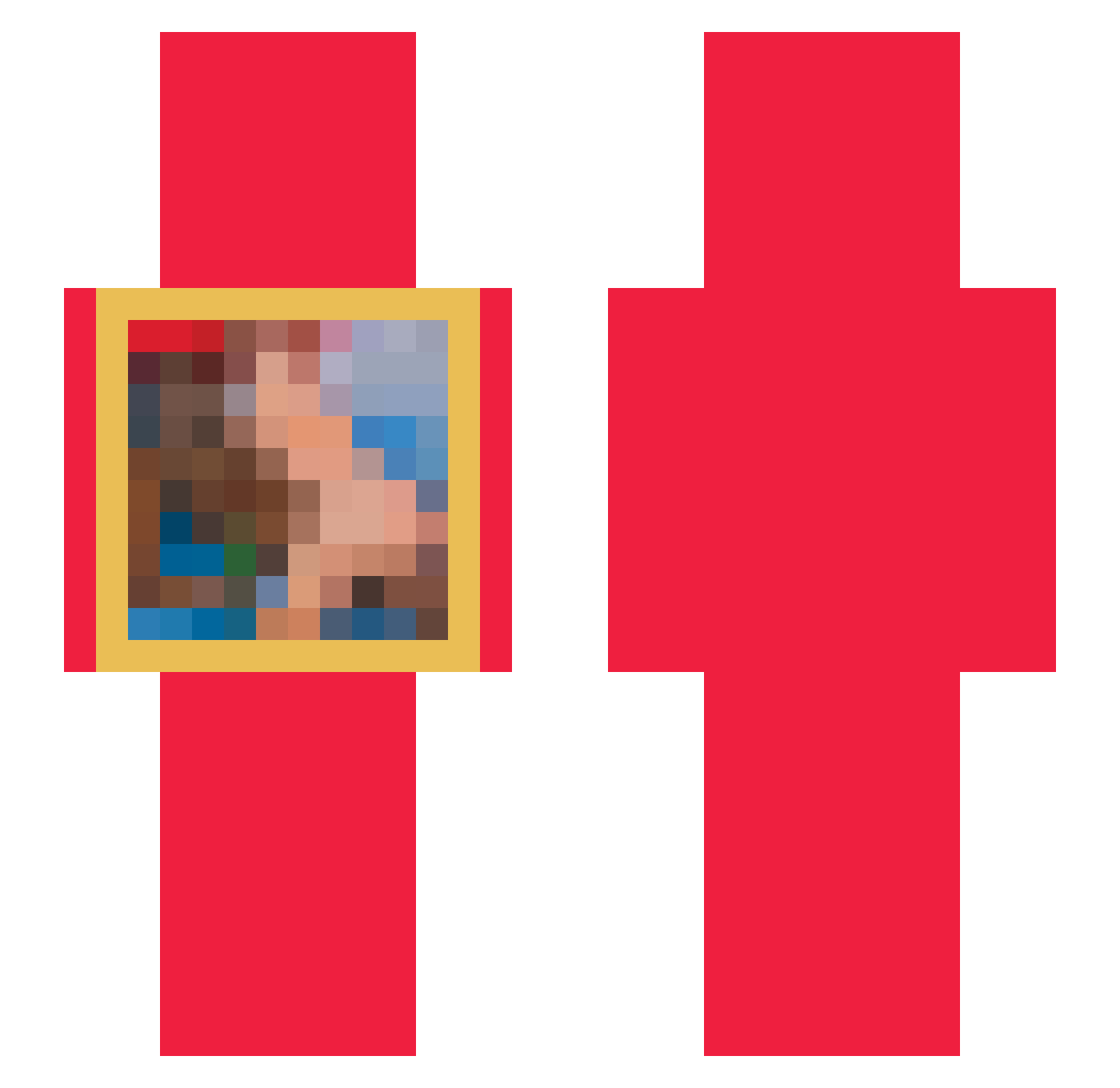 LUCKl__ Minecraft skin, front and back view