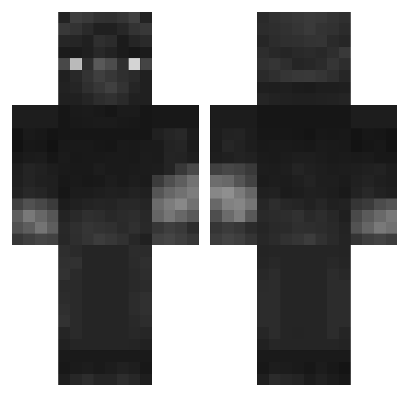 Lobintsev Minecraft skin, front and back view