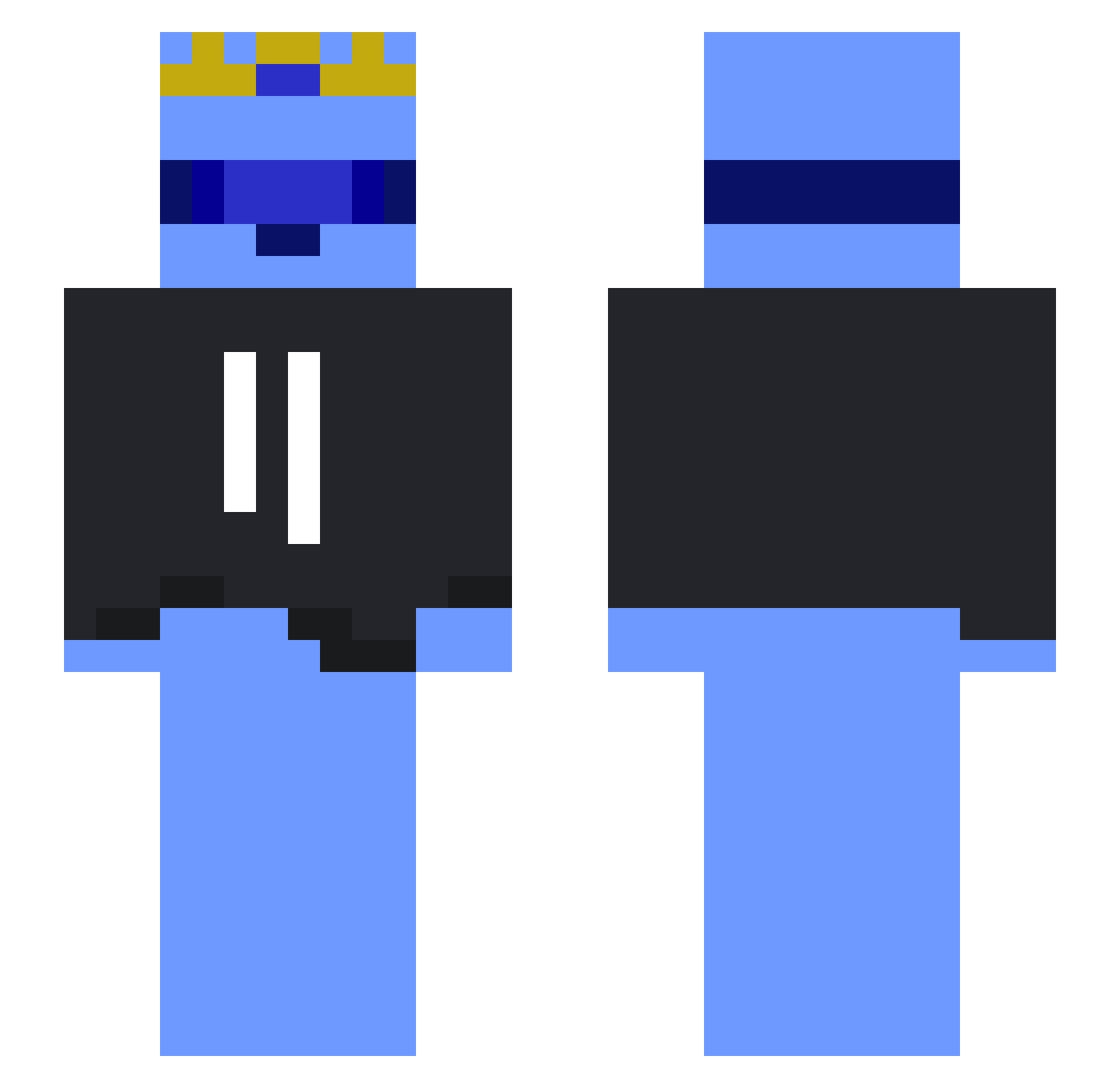 PedroGiuseppe Minecraft skin, front and back view