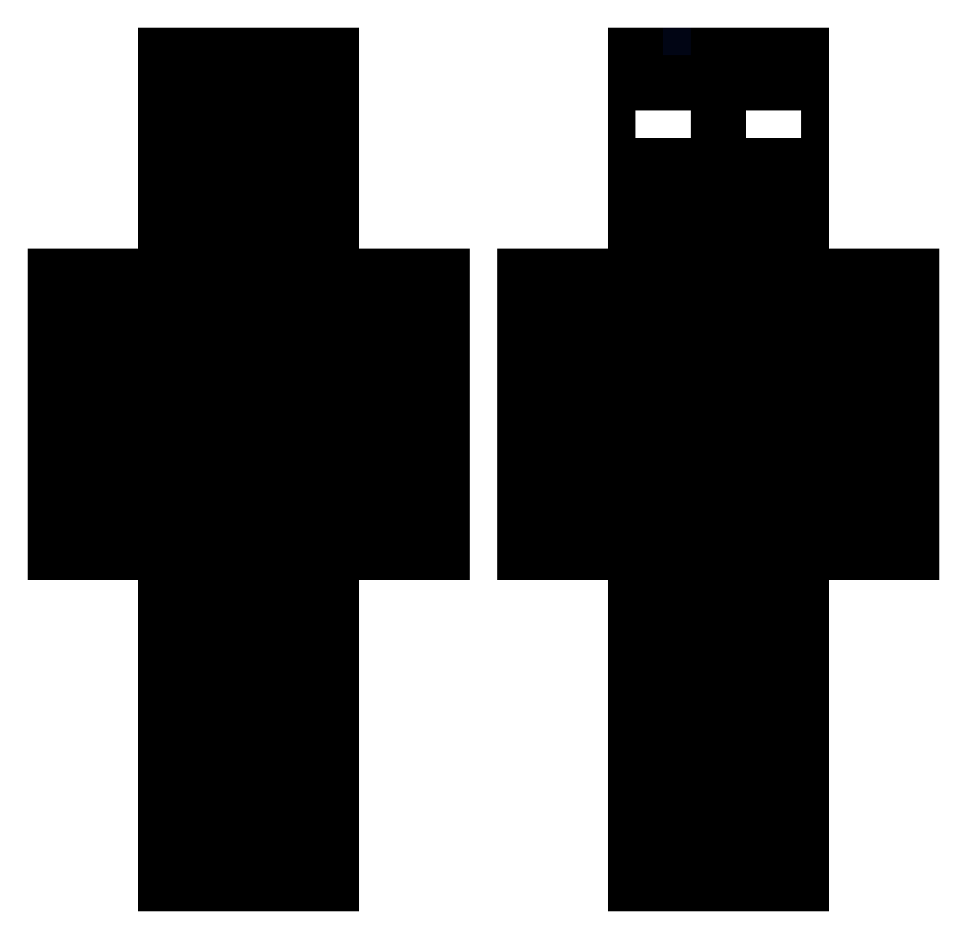 RescueKing Minecraft skin, front and back view