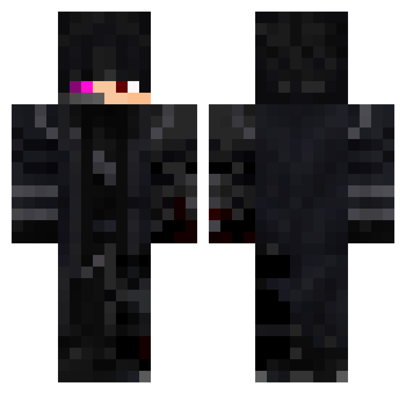 TeteElite234 Minecraft skin, front and back view
