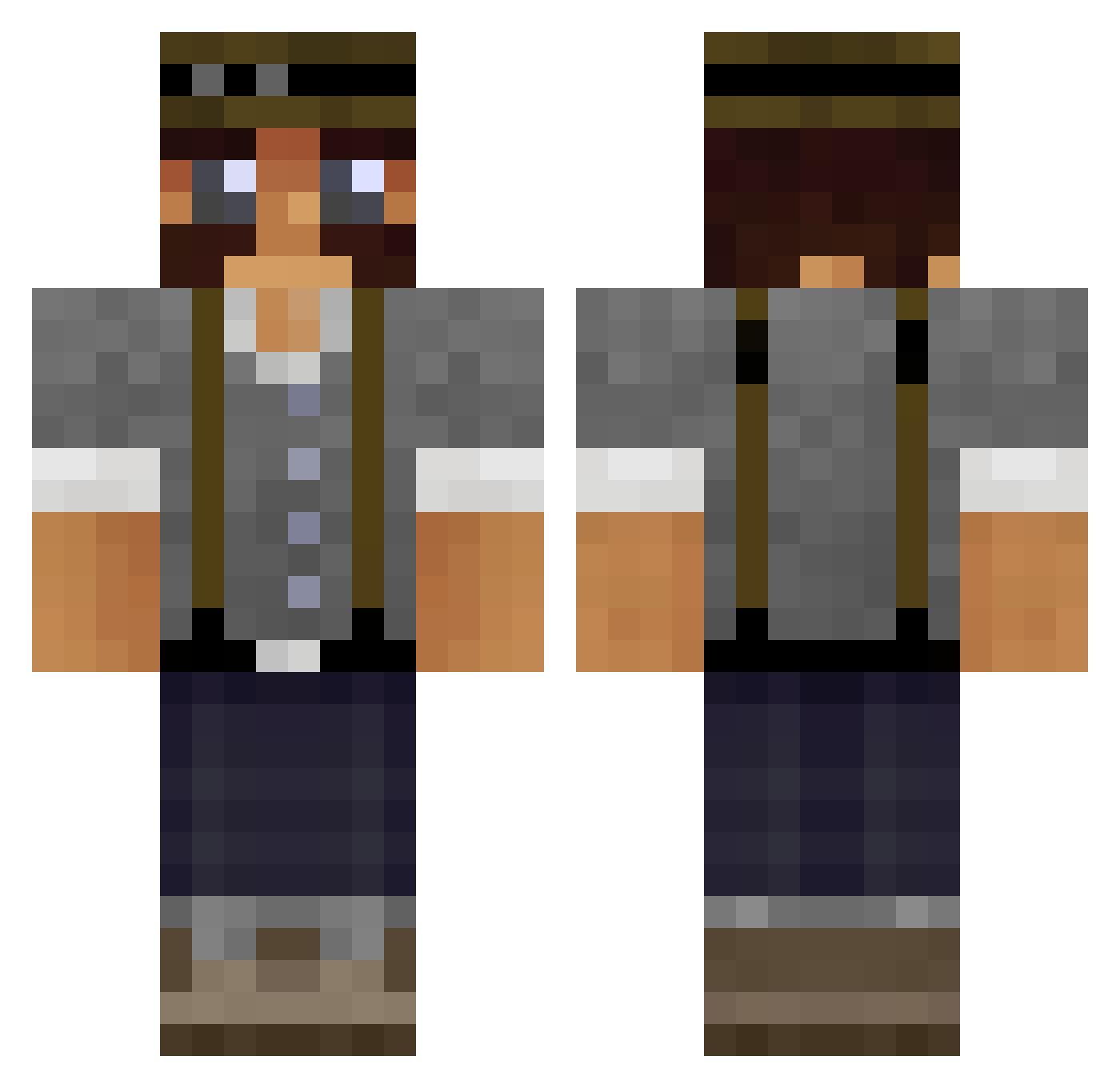 _mimple Minecraft skin, front and back view