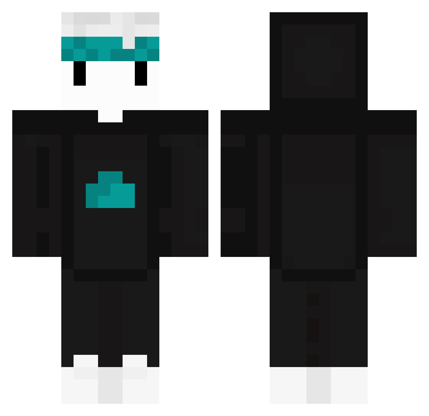 Zul946200 Minecraft skin, front and back view