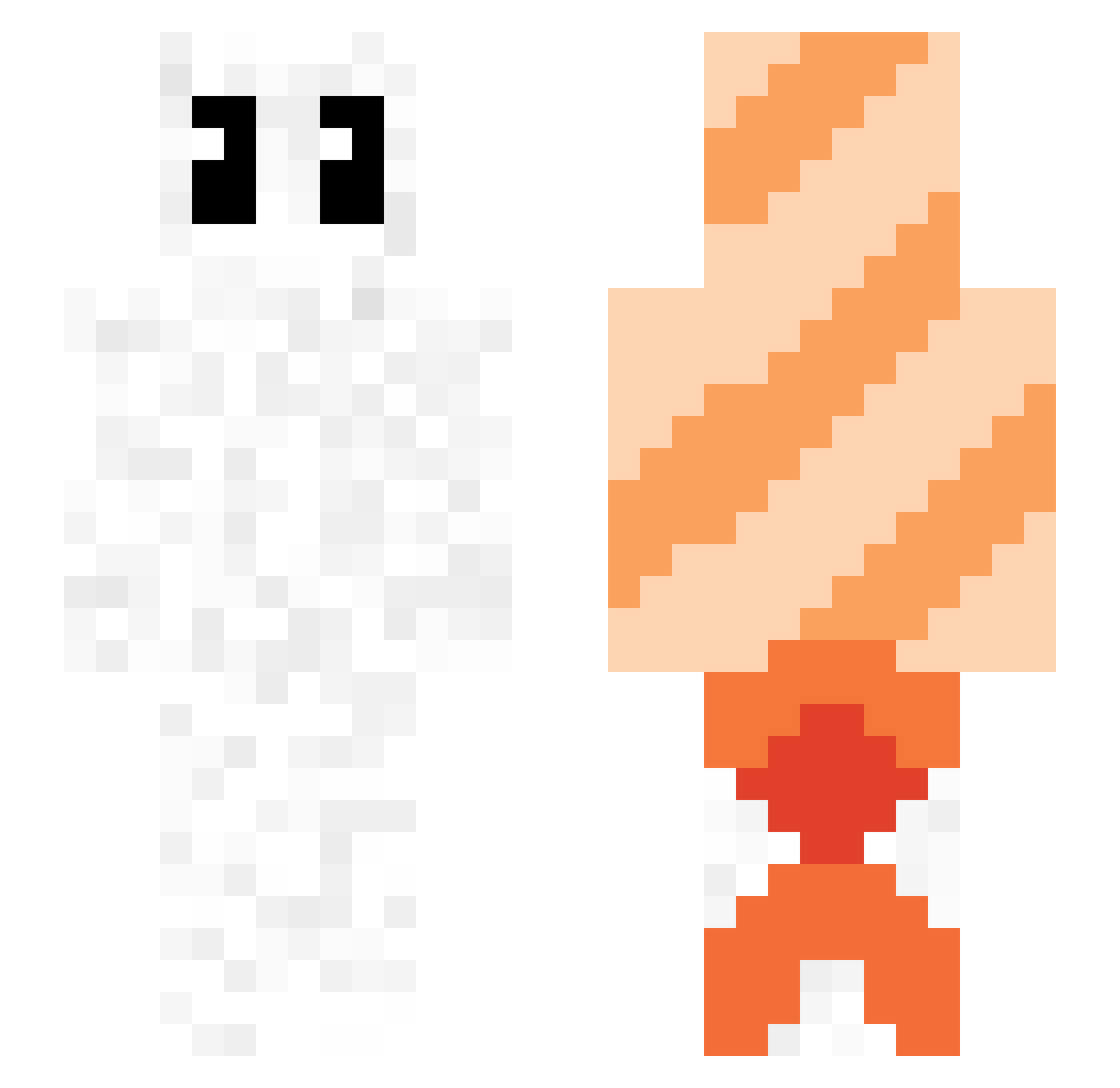 Xx_Twitch_xX Minecraft skin, front and back view