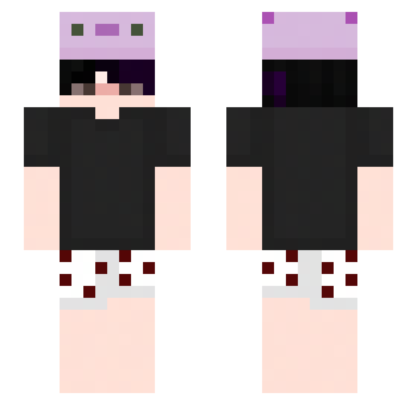oogsdf Minecraft skin, front and back view