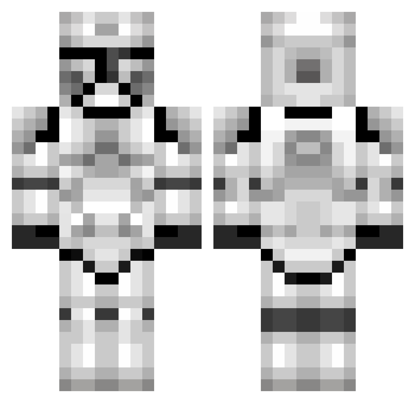 xSEikENN Minecraft skin, front and back view