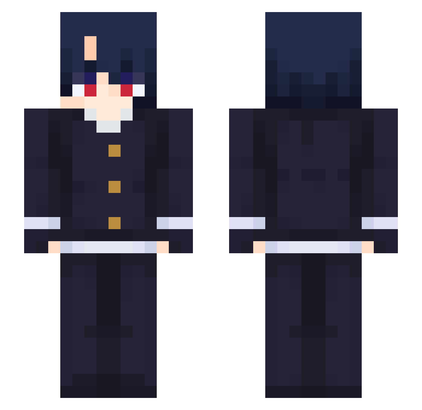 ylorb_e Minecraft skin, front and back view