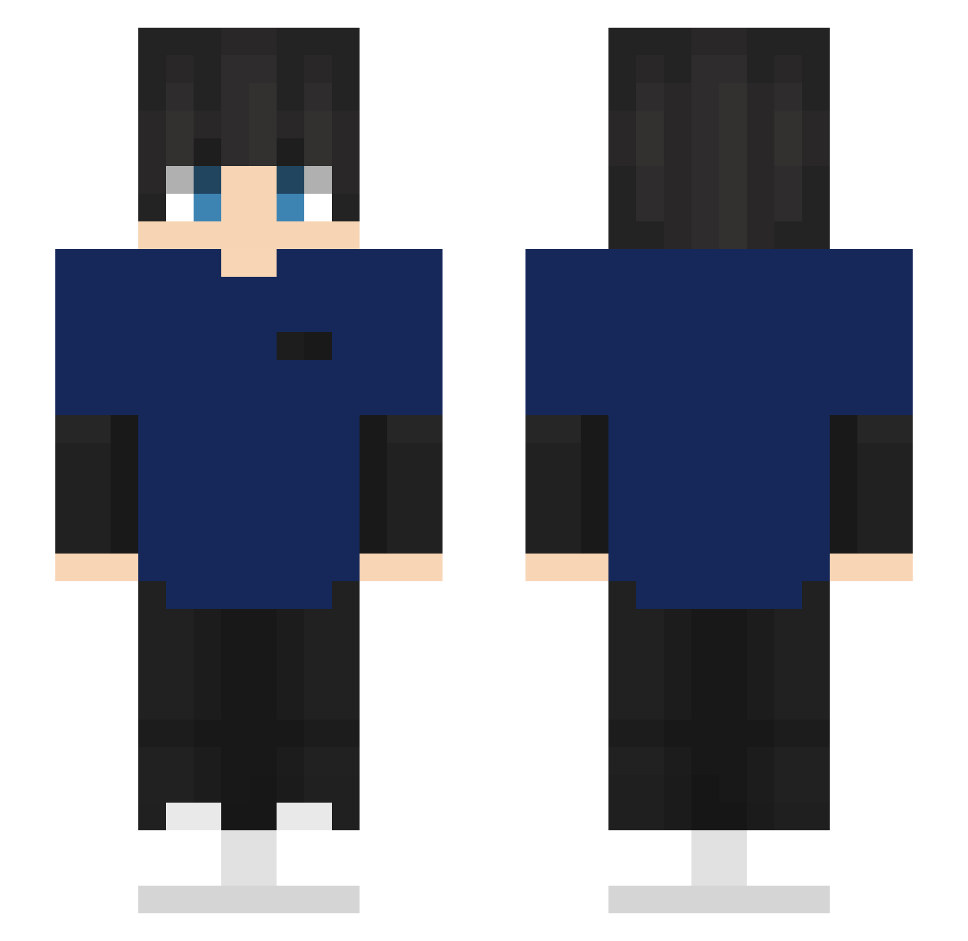 shiryu_u Minecraft skin, front and back view