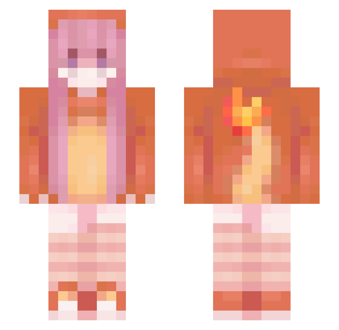 Eclipse5990 Minecraft skin, front and back view