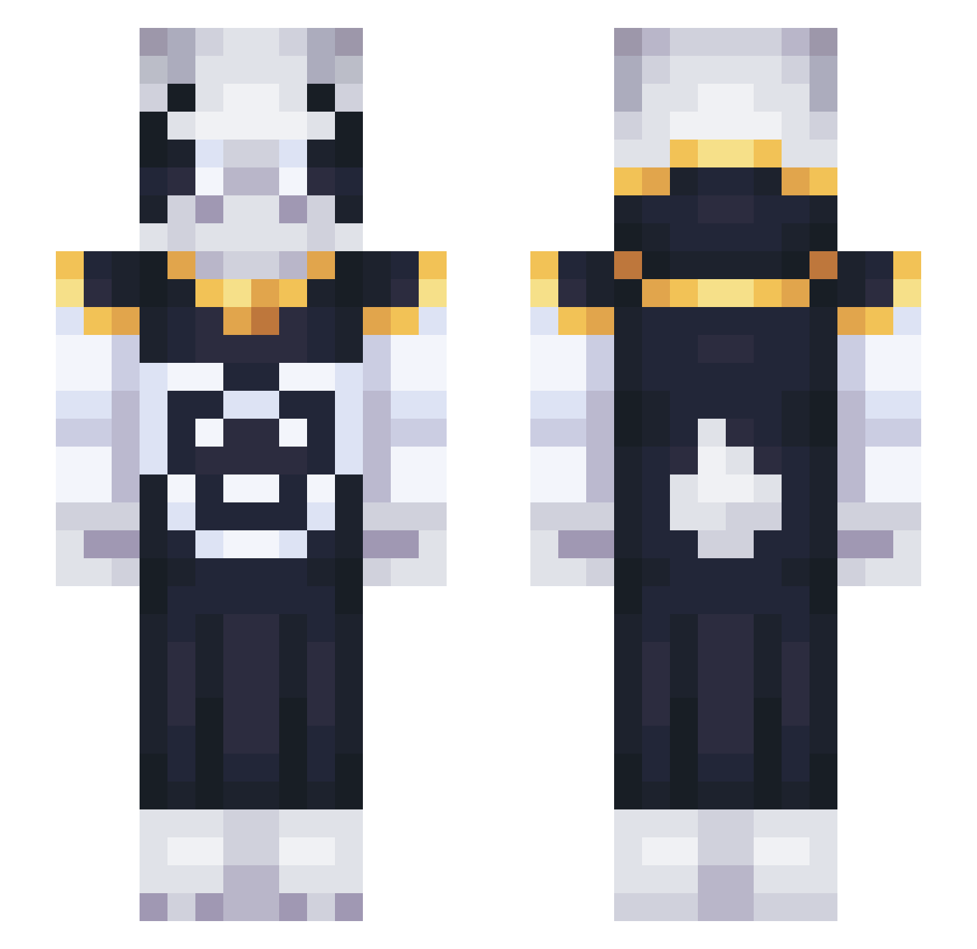 poipy2 Minecraft skin, front and back view