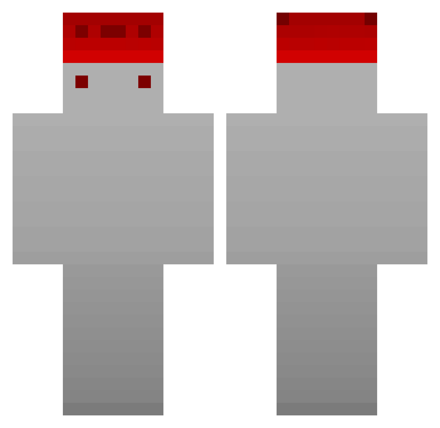 Sanryon Minecraft skin, front and back view