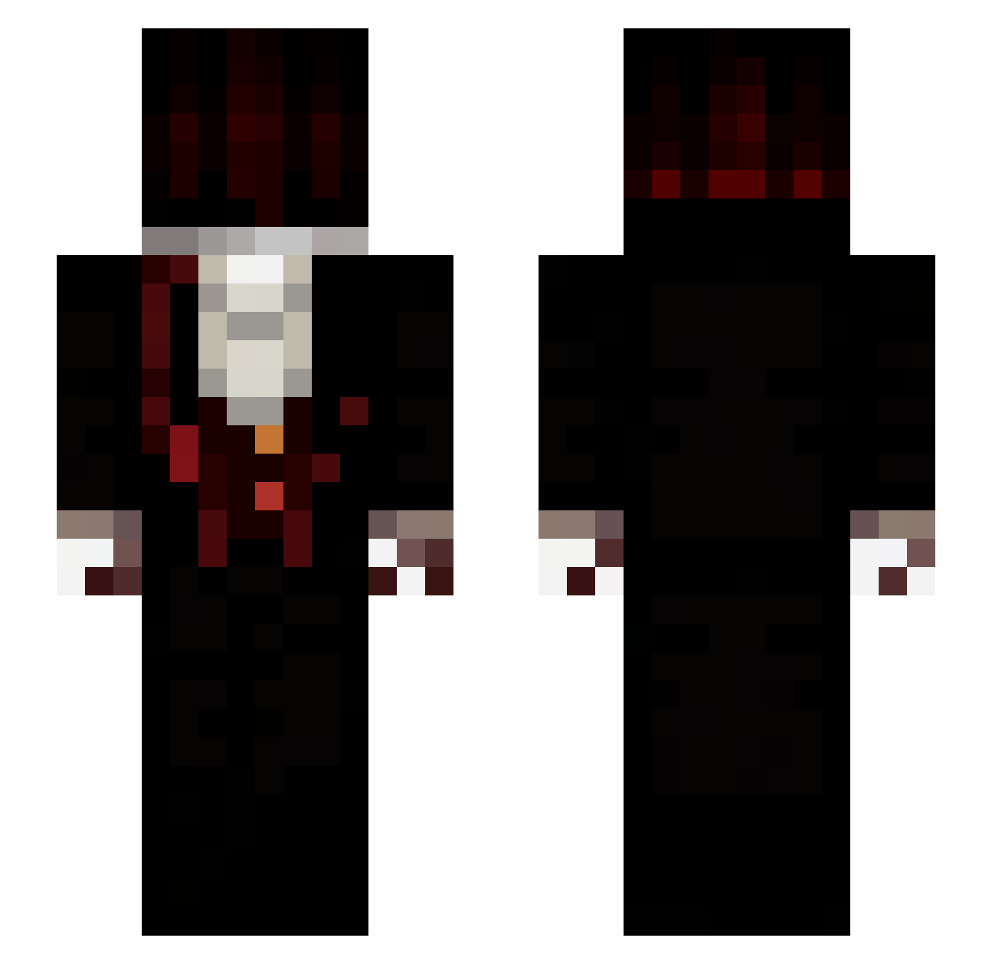 Thaigokkj Minecraft skin, front and back view