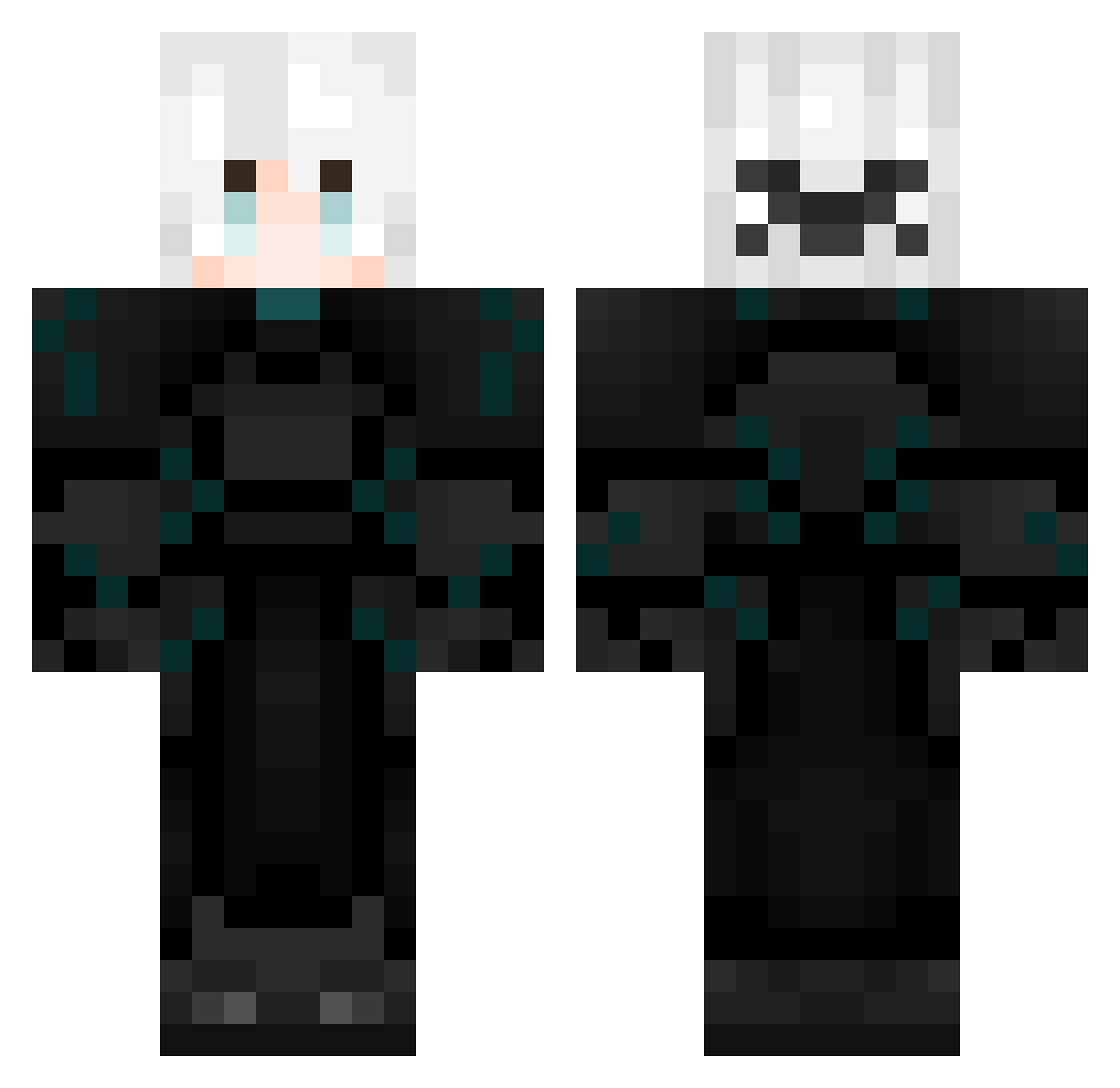 ANTSBOOT Minecraft skin, front and back view