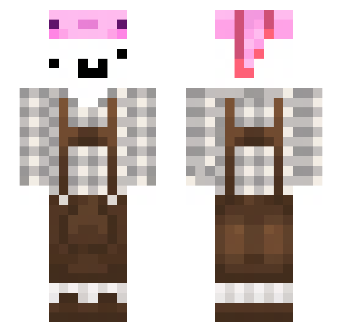 xNiklas_00 Minecraft skin, front and back view