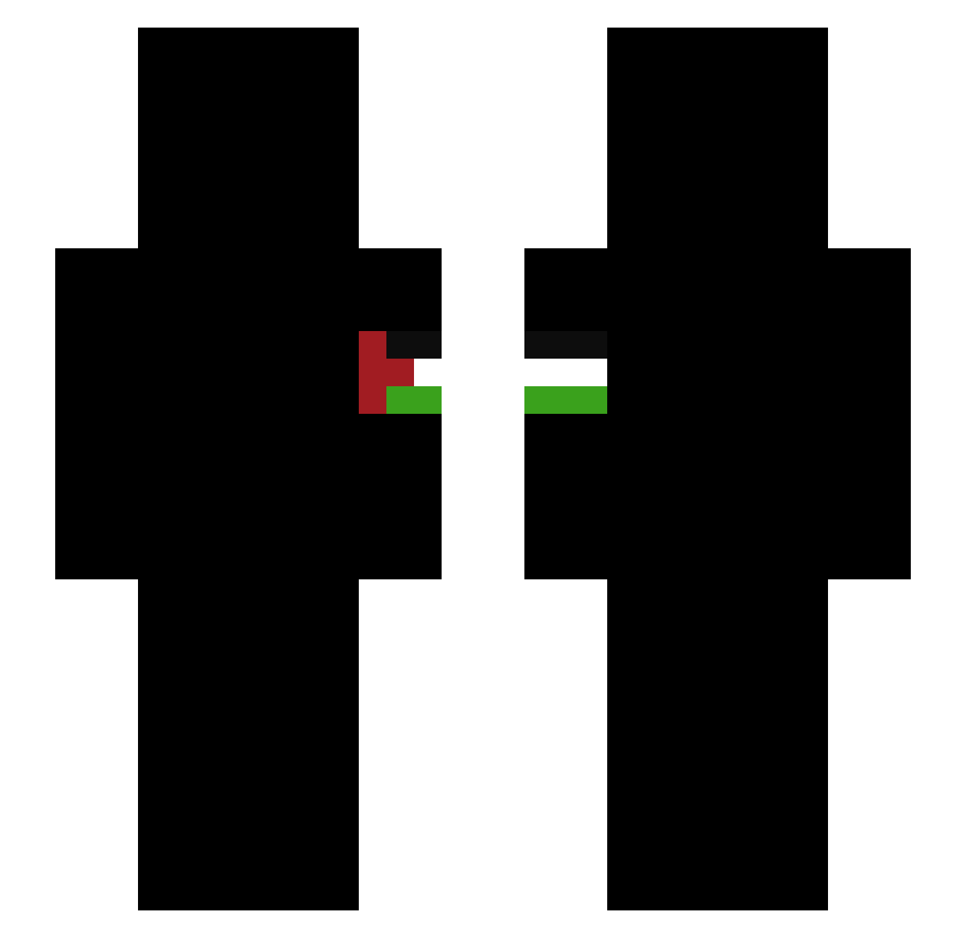 FUFU_MAN_333 Minecraft skin, front and back view