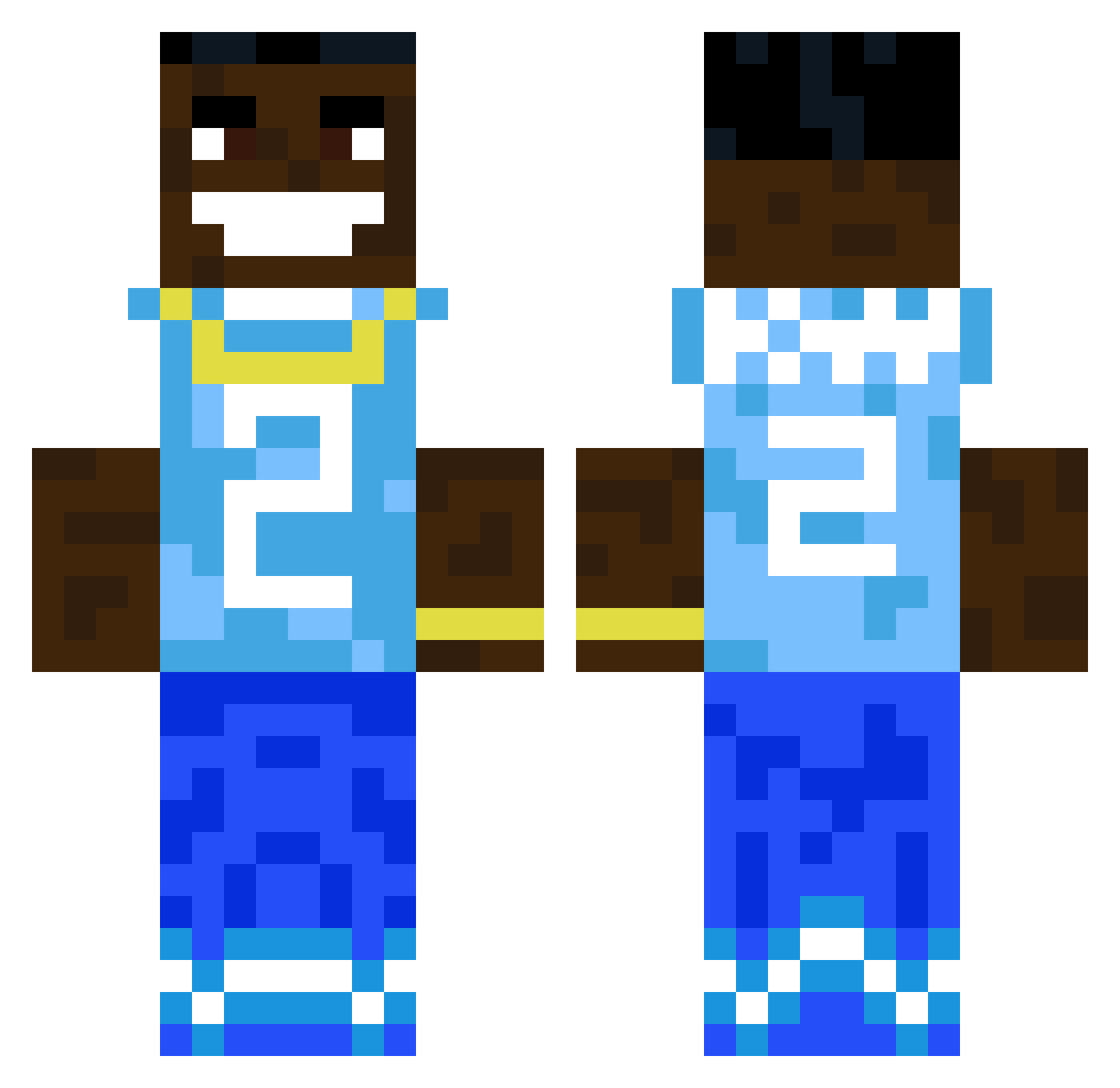 Lil_Nautilus Minecraft skin, front and back view