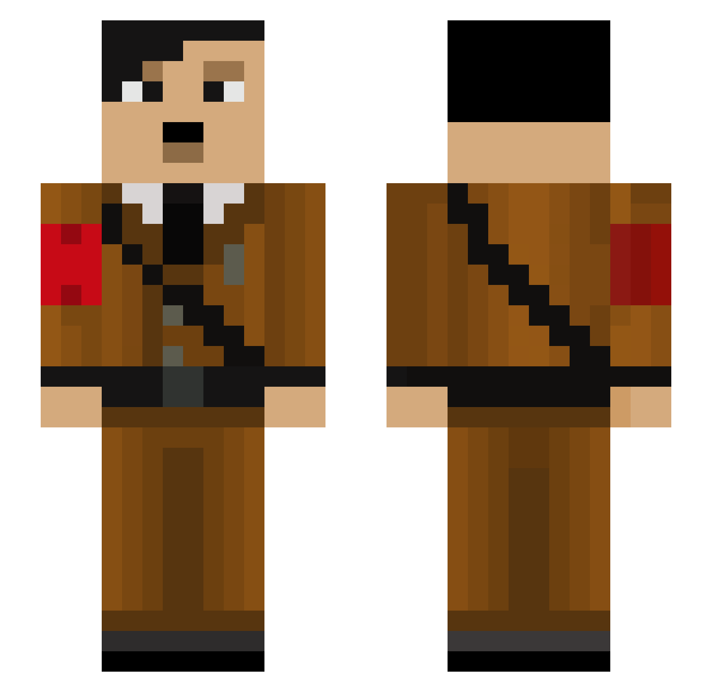 liuyueyv Minecraft skin, front and back view