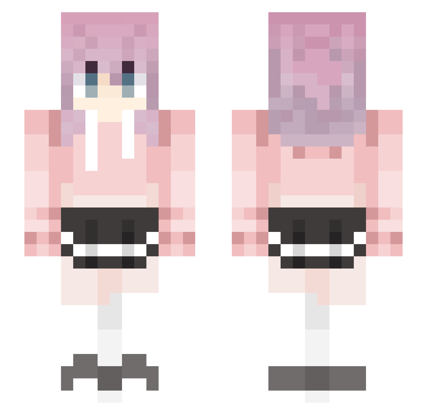 sorbetdum Minecraft skin, front and back view