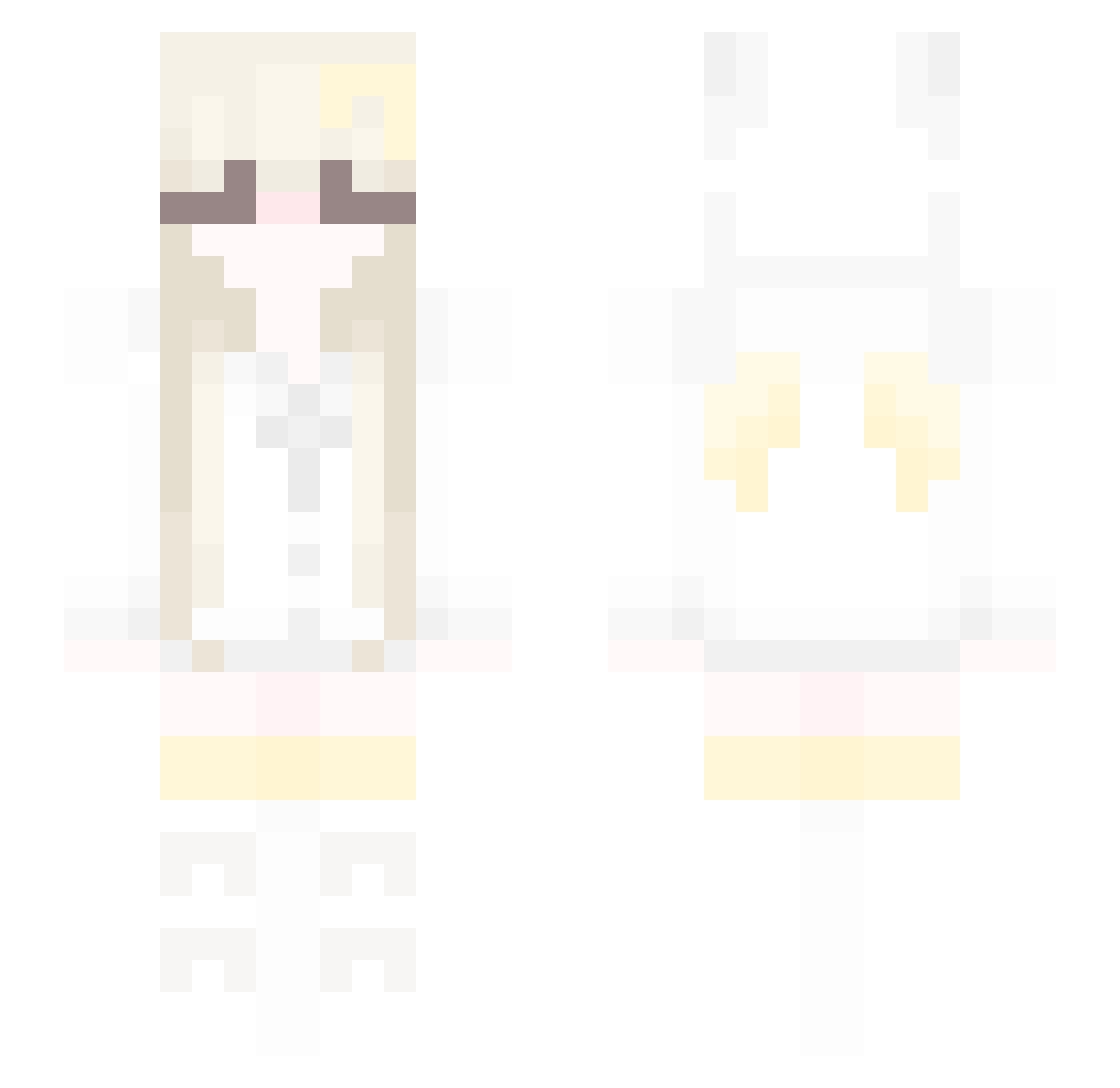 apxjdk Minecraft skin, front and back view