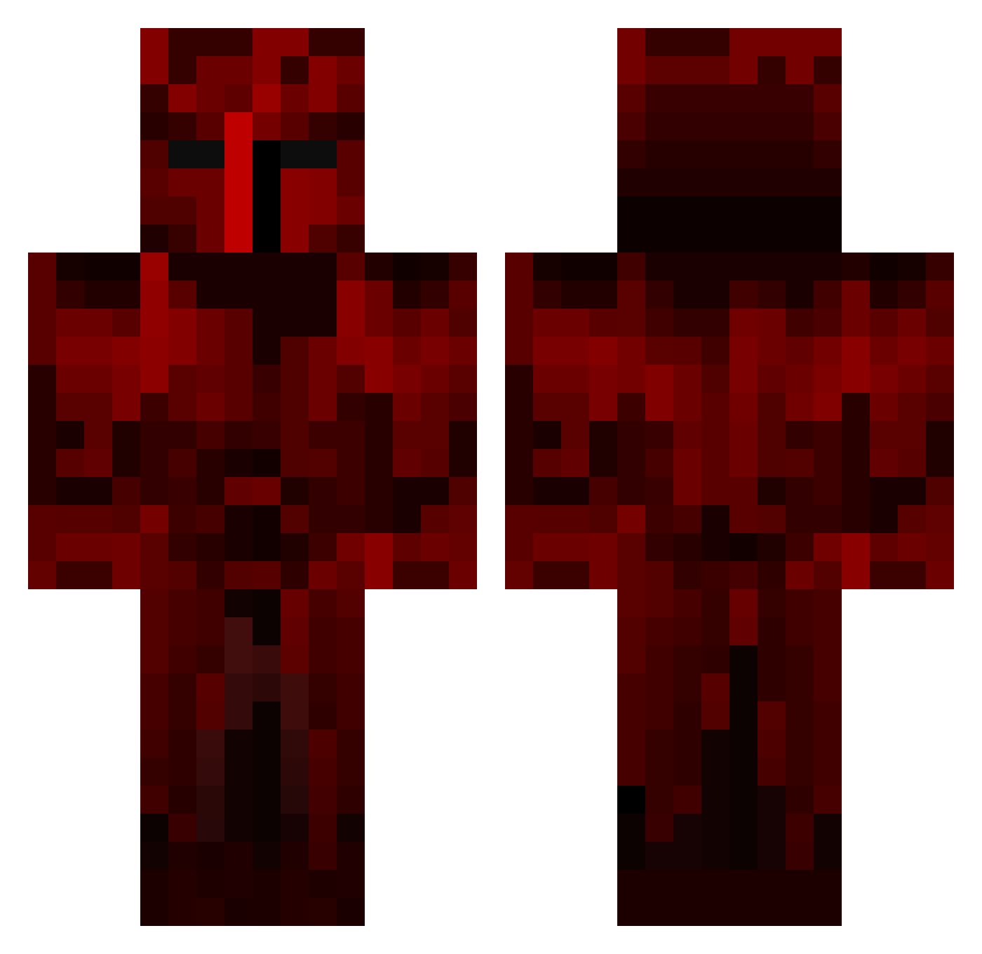 Bmilan11 Minecraft skin, front and back view