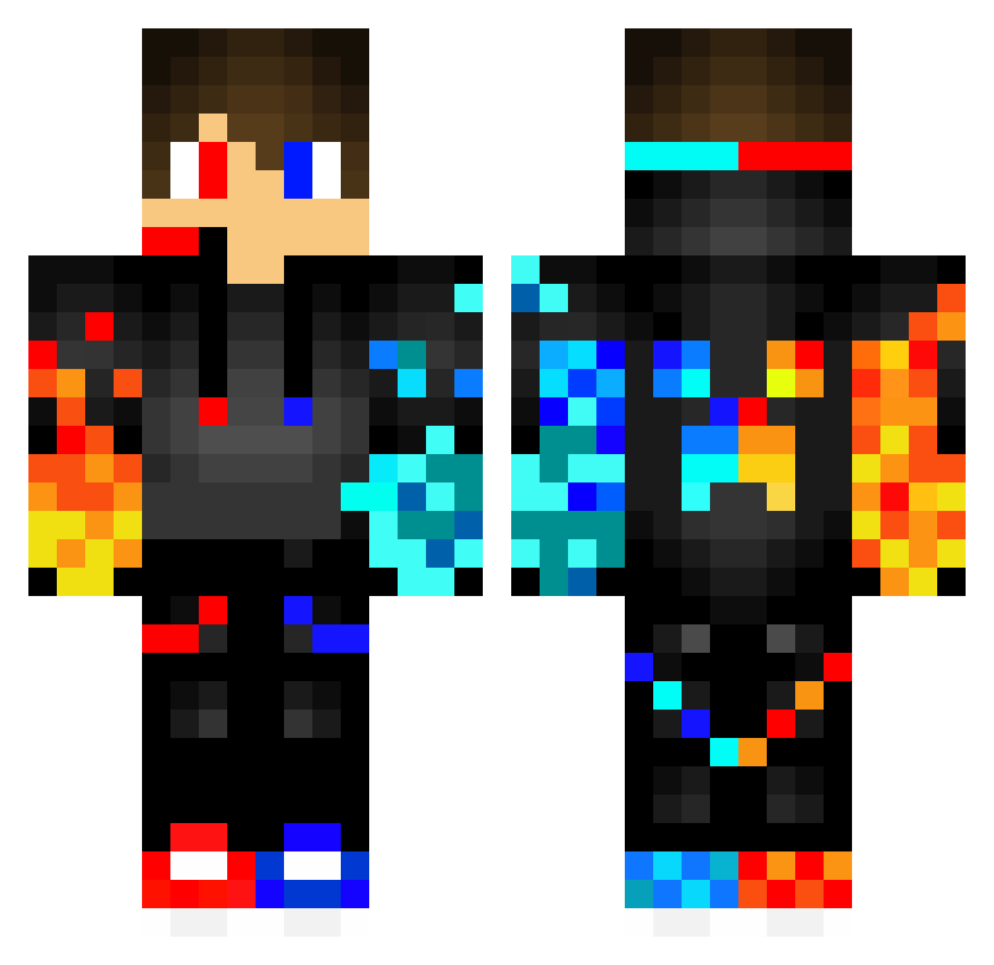 APSM_7712 Minecraft skin, front and back view
