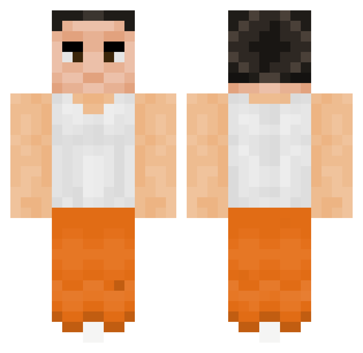 Felox09 Minecraft skin, front and back view