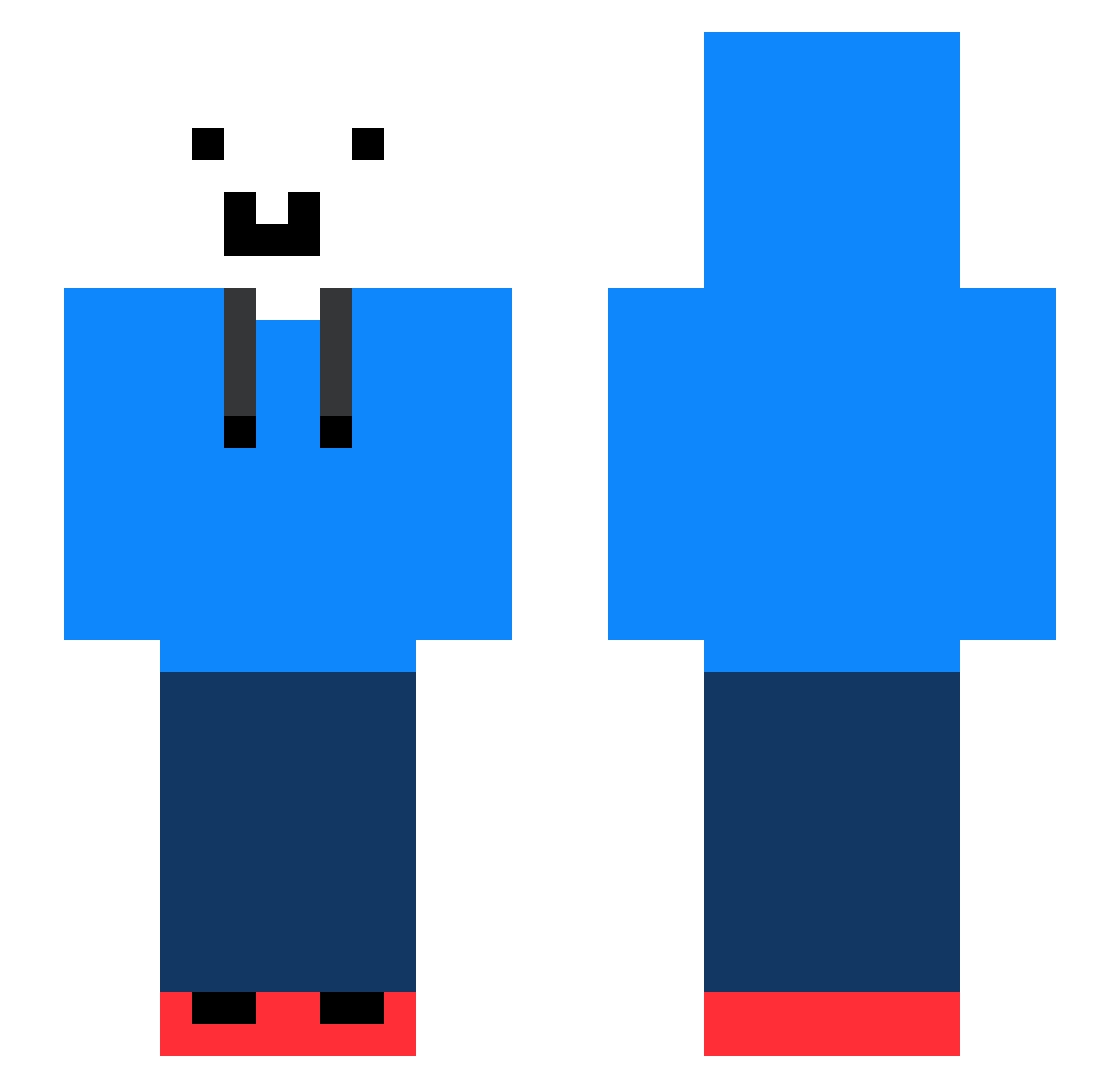 TT_McQueen Minecraft skin, front and back view
