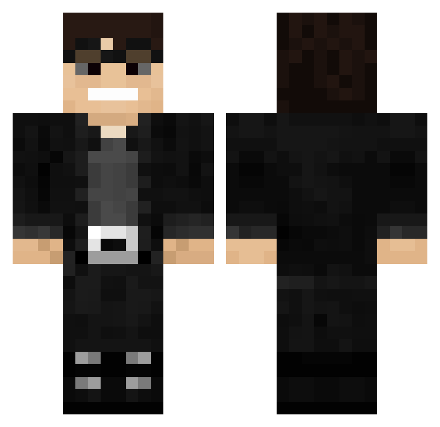 RoyGeraldIII Minecraft skin, front and back view