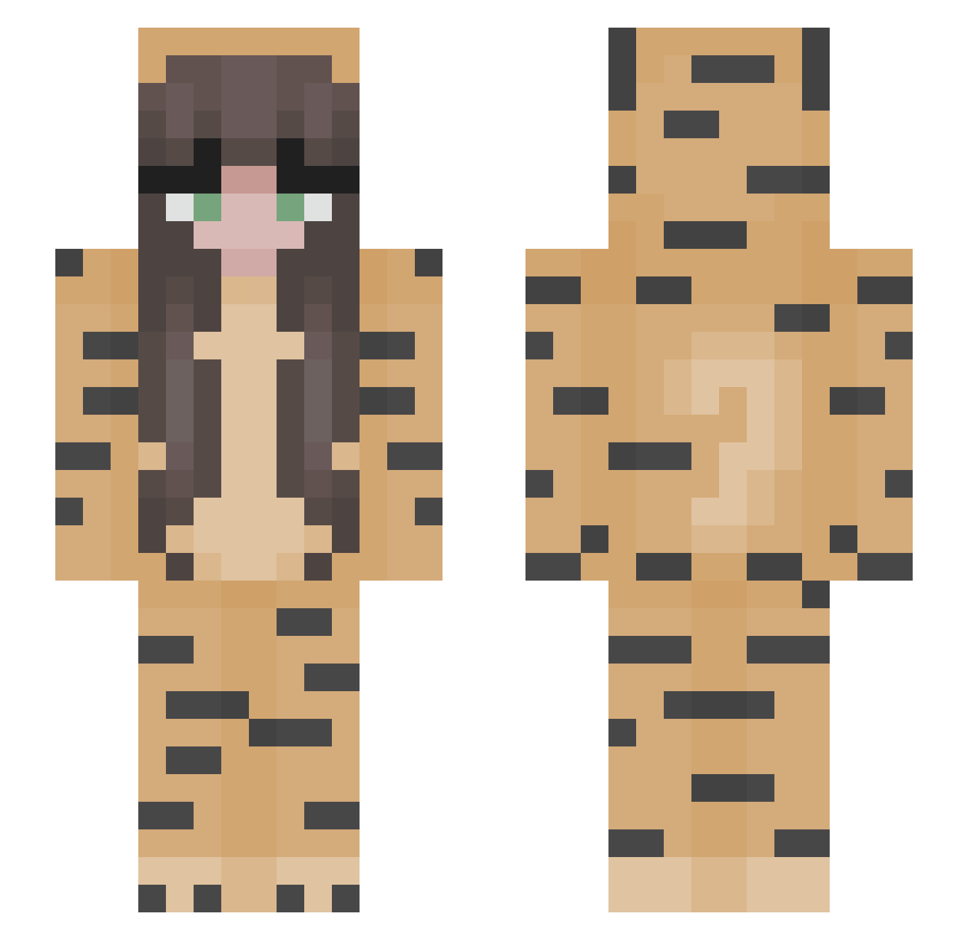 TheEmpress24731 Minecraft skin, front and back view